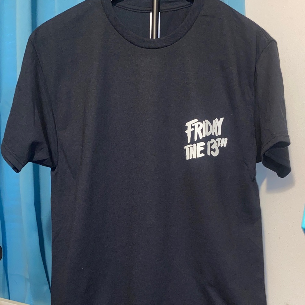 NEW!  DBL-SDED- FRIDAY THE 13TH- JASON VORHEES- *GLOW IN THE DARK TSHIRT*! - Picture 4 of 7
